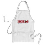 Red Plaid Cute Ladybug Apron