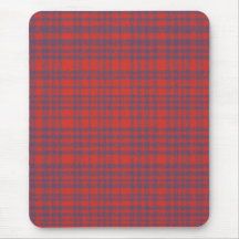 Red Plaid Flannel Mouse Pads