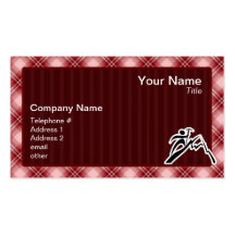 Red Plaid Mountain Climbing Business Card