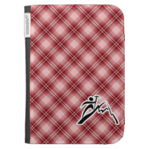 Red Plaid Mountain Climbing Case For Kindle