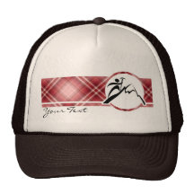 Red Plaid Mountain Climbing Hats