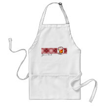 Red Plaid Popcorn Apron