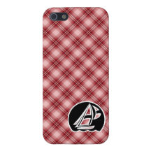 Red Plaid Sailing iPhone 5 Case