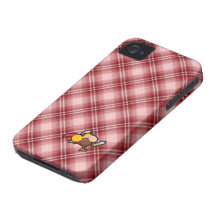 Red Plaid Spartan Gladiator iPhone 4 Cover
