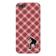 Red Plaid Speed Skater iPhone 5 Case