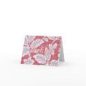 Red Plaid Vintage Wallpaper Thank You cards