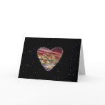 Red Planet Heart Sci Fi Valentine Love Romance Card