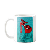 Red Platform Divers Mugs