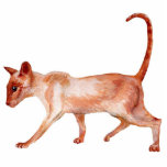 red point siamese cat sculpture cut out