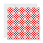 Red Polka Dot Pattern invitations