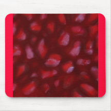 Red Pomegranate seeds drawing Mouse Pad