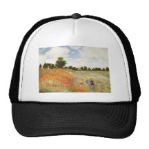 Red Poppies Blooming - Claude Monet Hat