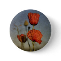 Red Poppies, button