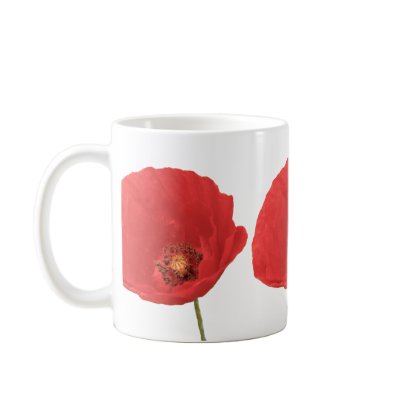 Red Poppies Coffee Mug