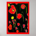 Red Poppies Flower Poster posters