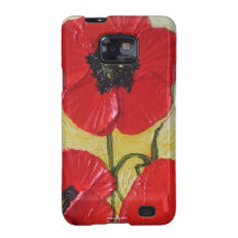 Red Poppies Samsung Galexy Case Samsung Galaxy Case