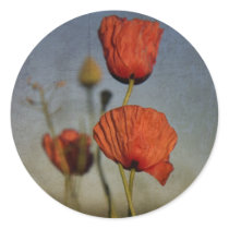 Red Poppies,sticer stickers