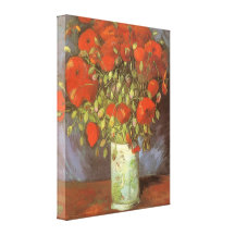 Red Poppies Vincent van Gogh Vintage Impressionism Stretched Canvas Prints