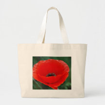Red poppy and meaning tote bag