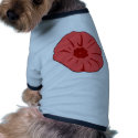 Red Poppy pet clothing