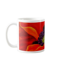 Red Poppy Flower Painting - Multi Coffee Mugs