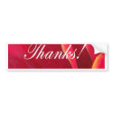Red Poppy Flower Painting with Thank You bumper stickers