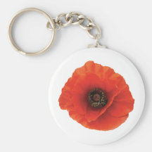 Red Poppy Keychain