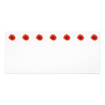 Red Poppy Rack Card Template