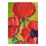 Red Poppy Study Invitation