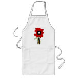 Red Poppy Yellow Apron by Rupydetequila Red Poppy Yellow Apron
