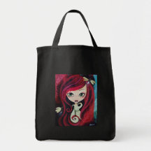 "Red Portrait" Original Artwork Bag
