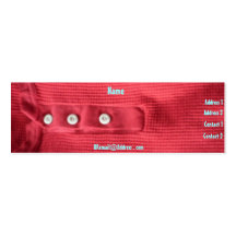 Red Profile of Courage Business Card Template
