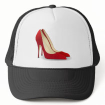 Red Pumps Trucker Hats