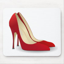 Red Pumps Mouse Pad
