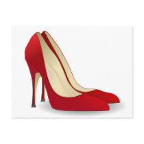 Red Pumps Post Card