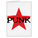 red punk star cards