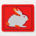 'red rabbit' digital painting mousepad