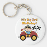 Red Race Car 3rd Birthday Tshirts and Gifts Key Chains