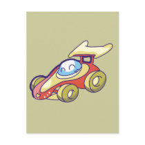 Red Race Car T-shirts and Gifts Postcards