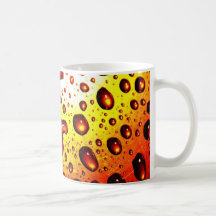 Red Rain Drops Coffee Mugs