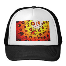 Red Rain Drops Hat