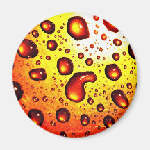 Red Rain Drops Magnet