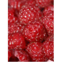 Red Raspberries close up photograph Cut Out