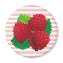 Red Raspberries Magnet