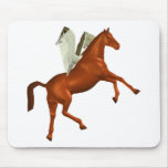 Red Rearing Pegasus Mousepad
