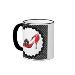 Red Red Heels mugs