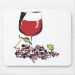 Red, Red Wine Mouse Mats