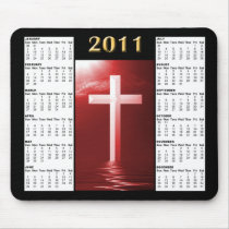 Red Reflecting the Cross 2011 Calendar Mousepad