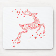 Red Reindeer Mousepads