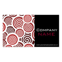 Red Retro Business Card